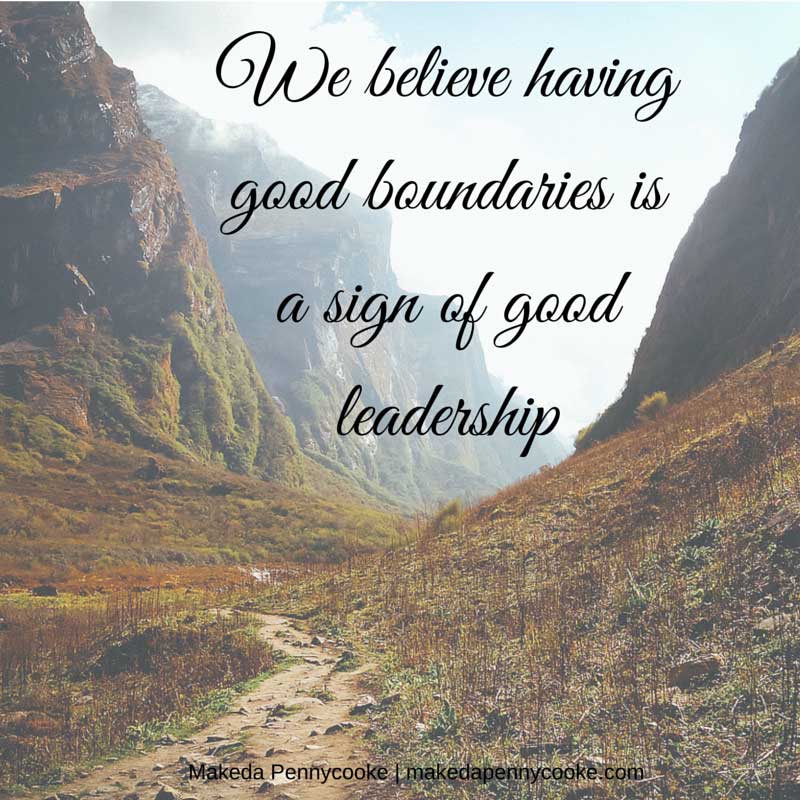 boundaries, good leadership, women's leadership